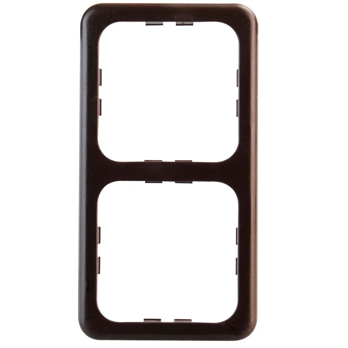 System 10.000 Abdeckrahmen 2-fach, braun