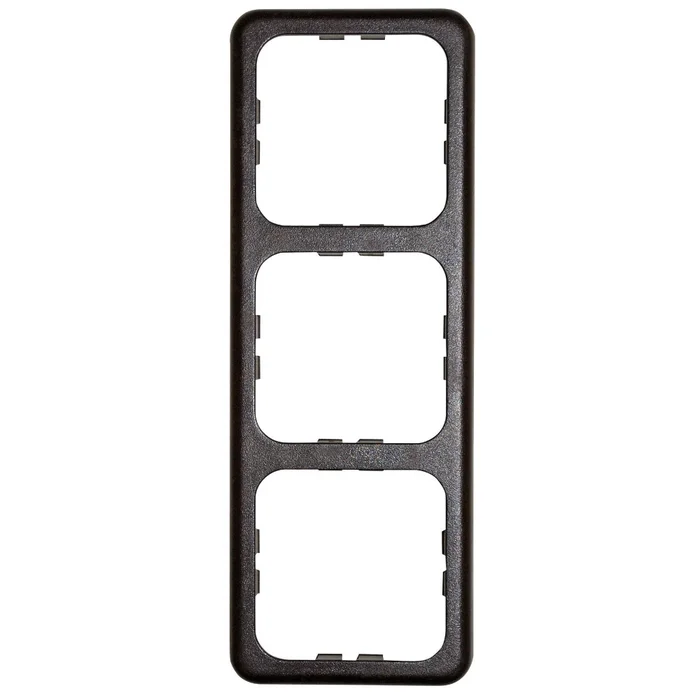 System 10.000 Abdeckrahmen 3-fach, braun