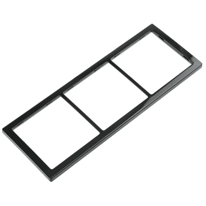 System 20.000 Abdeckrahmen 3-fach schwarz hochglanz