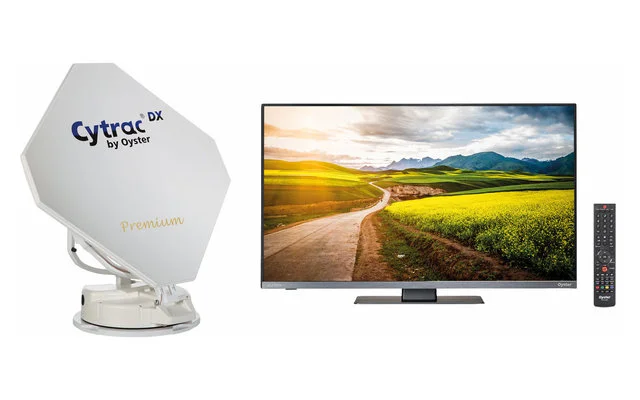 Ten-Haaft Sat-Anlage Cytrac DX Premium inkl. Fernseher Oyster TV