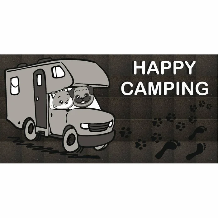 Teppich für den Innenbereich Happy Camping 25 x 50 cm ARISOL