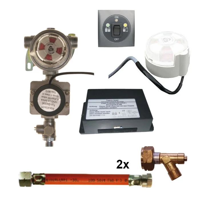 TGO Multimatik CPU 2-Flaschenanlage inkl. Schläuche u. Fernanzeige, Komplettset