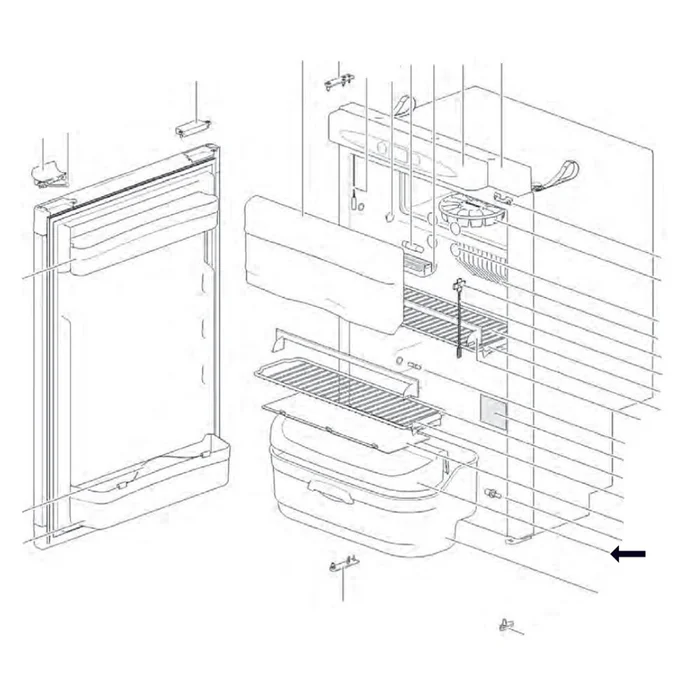 Thetford Abdeckung Gemüsefach für Kühlsch. (Nr. 623615)