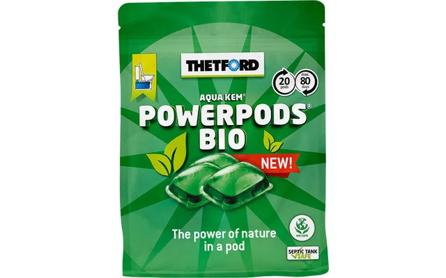 Thetford PowerPods Bio Sanitärzusatz 20 Pods, WC Tabs