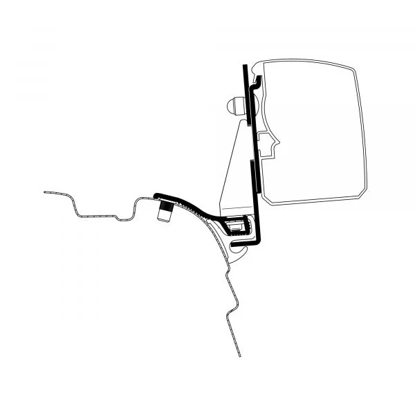 Thule Adapter für VW T5/T6 Reimo Multi Rail Omnistor 3200, kurzer Radstand