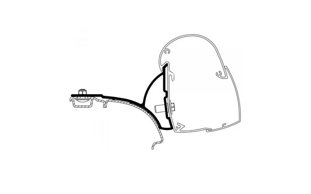 Thule Adapter Set für Markise Omnistor 5102 / VW T5/T6 Linkslenker – Thule Ersatzteilnummer 301982