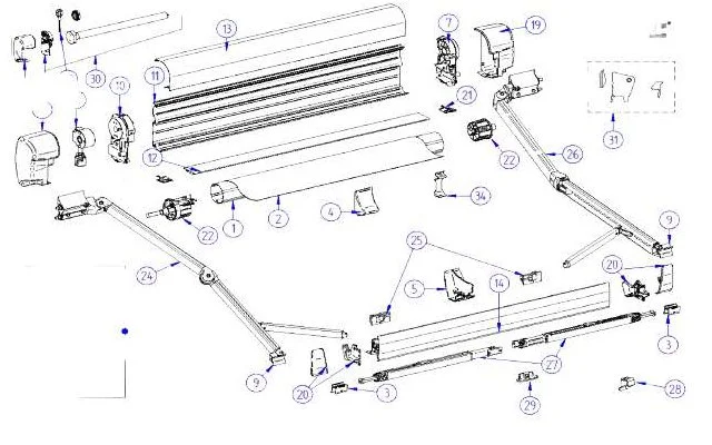 Thule Endkappe passend zu Omnistor 8000