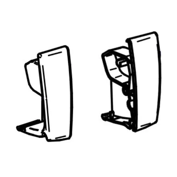 Thule Frontblendenendkappen anthrazit Omnistor 4900 (Nr. 1500602953)