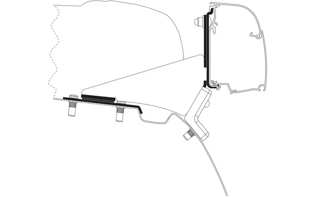 Thule Markisenadapter für Wandmontage T 4200 für Mercedes Benz Vito/V-Class Aufstelldach