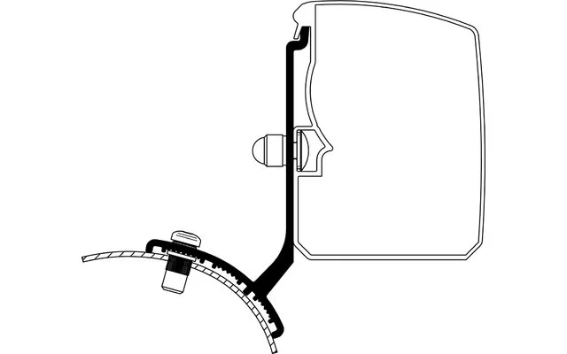 Thule Omnistor 3200 Markisenadapter Ford Trafic / Opel Vivaro / Fiat Talento / Nissan NV300 Fixed LHD