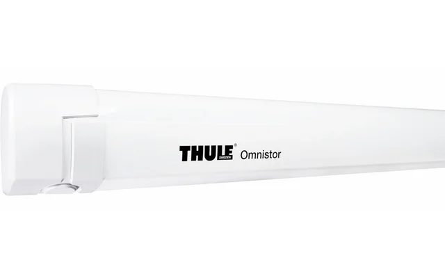 Thule Omnistor 5200 Wandmarkise mit Motor Gehäusefarbe Weiß Tuchfarbe Mystic Grau