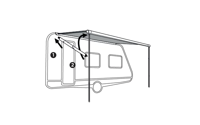 Thule Spannstange Alu Auszug (2,5m)