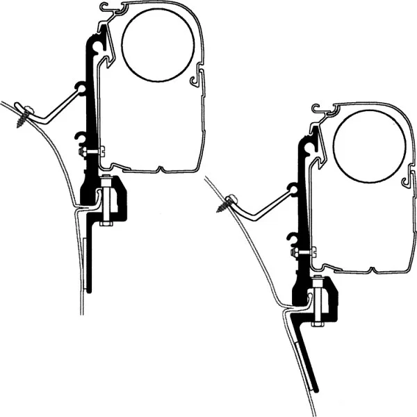 Thule Van-Adapter-Set für Omnistor Serie 2 und 5