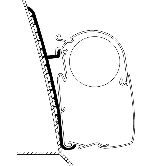 Thule Wandadapter-Set für Renault Master High Roof, Omnistor Serie 5 und 8