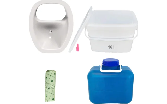 Trelino DIY Set XL für großvolumige Komposttoiletten oval Weiß