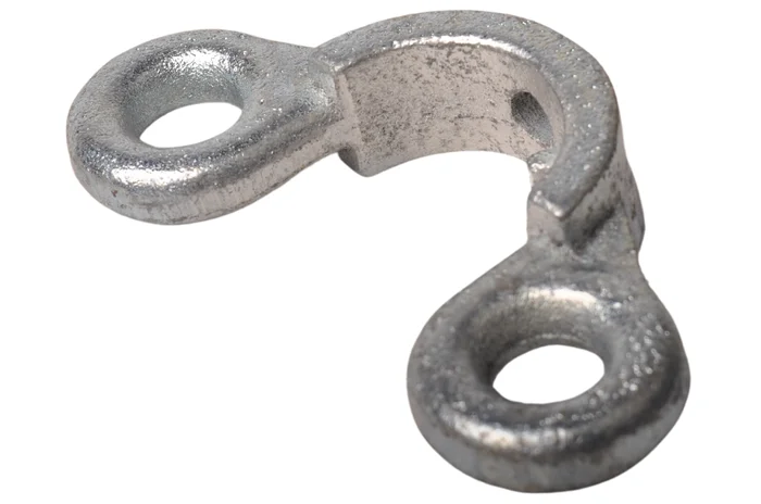 Trennwandhalterung mit 2 Ösen 130 mm