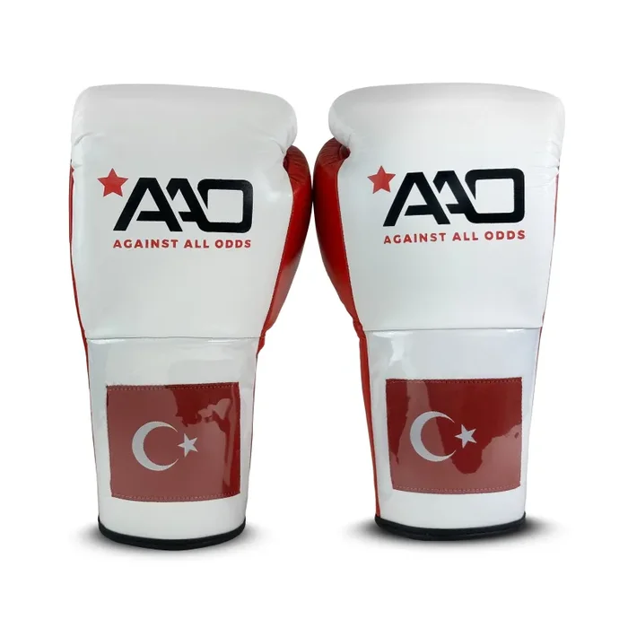 Türkei Boxhandschuhe | Pro (mit Schnur) Weiß