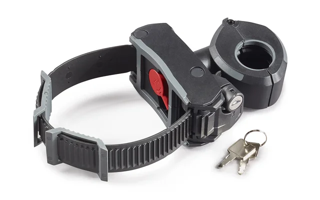 Uebler Abstandshalter abschließbar mit Zahnband für 1. Fahrrad für Kupplungsträger