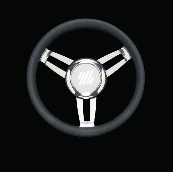 Ultraflex Foscari Lenkrad, schwarzes Polyurethan ø350mm inkl. Navigation