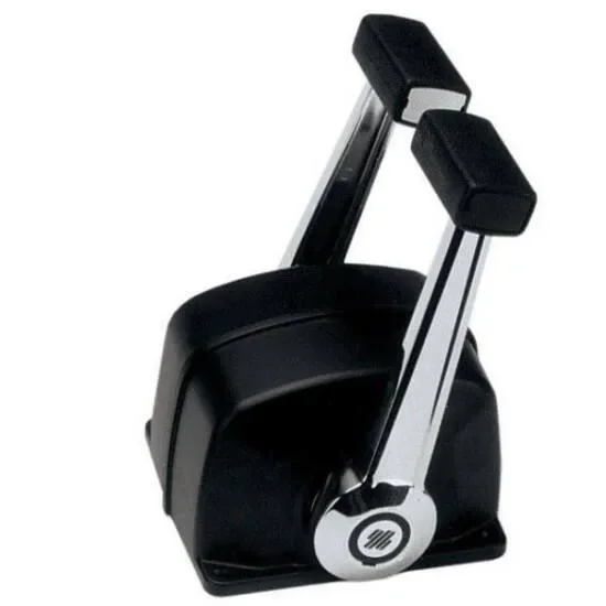 Ultraflex-Steuerkasten doppelt schwarz mit Zierleiste