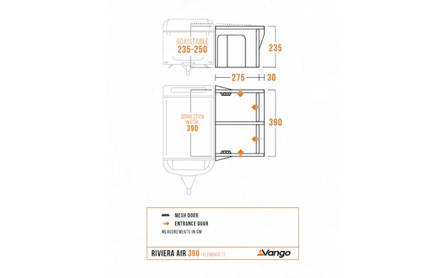 Vango Riviera Air 390 Elements ProShield aufblasbares Reisevorzelt
