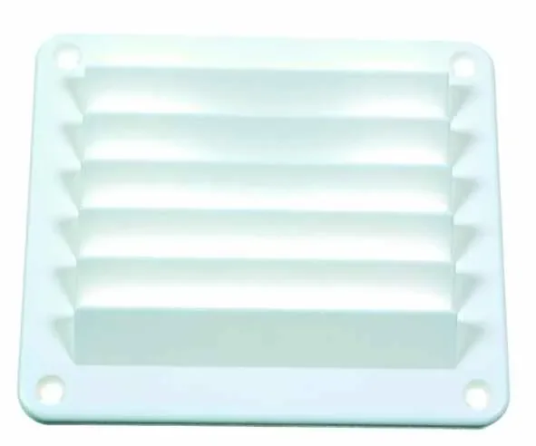 Ventil aus weißem Kunststoff 125 x 140 mm