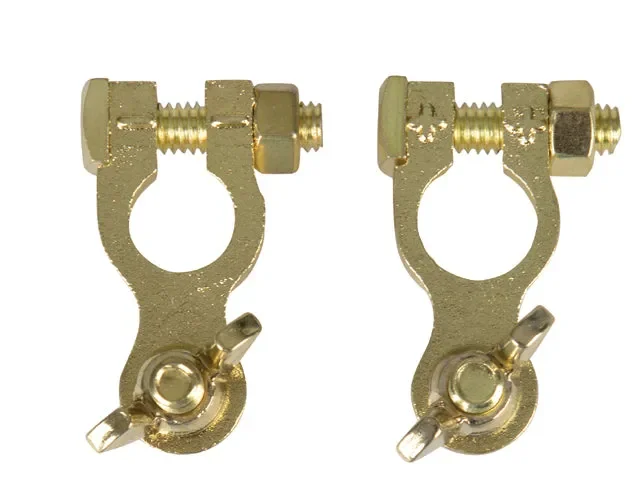 Verkupfertes Polsko-Set mit Flügelmutteranschluss.