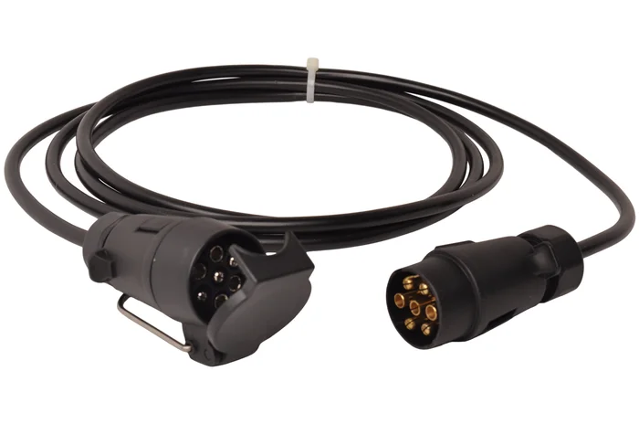 Verlängerungskabel 3 Meter 7-adrig mit 7-poligem Stecker & 7-poliger Buchse – 300 cm