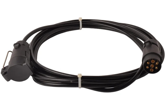 Verlängerungskabel 7-adrig mit 1x 7-poligem Stecker & 1x 7-poligem Gegenstecker – 500 cm