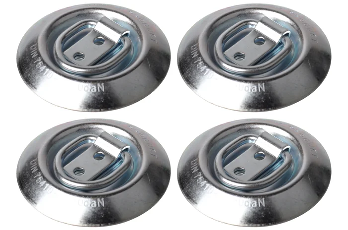 Versenkter Bodenring rund – maximale Belastung 250 daN – Set von 4 Stück