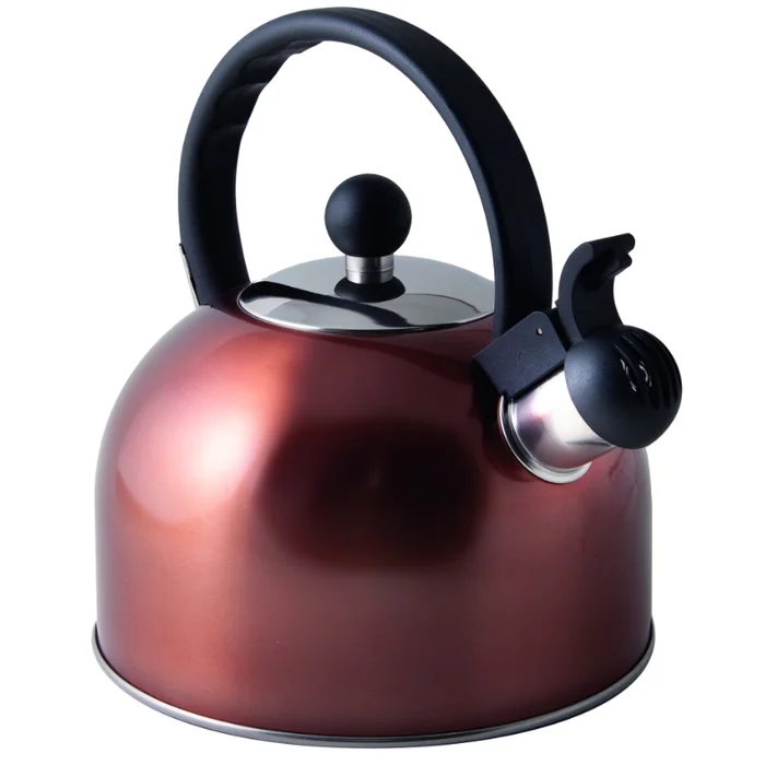 Via Mondo Flötenkessel Edelstahl kupfer, 2 Liter