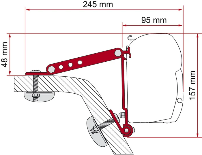 Wall-Adapter-Kit – Für F45 / F70