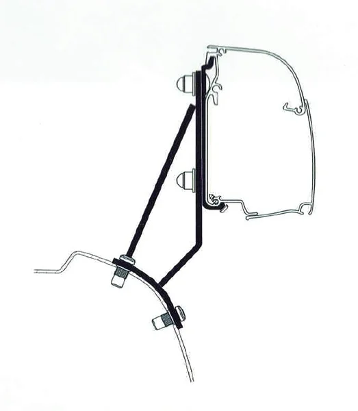 Wand-Montage-Adapter TO 4200 UK – Ford Transit Custom > 2023