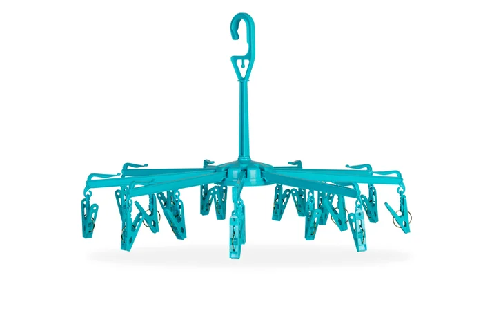 Wäscherad Mella 20 Klammern blau