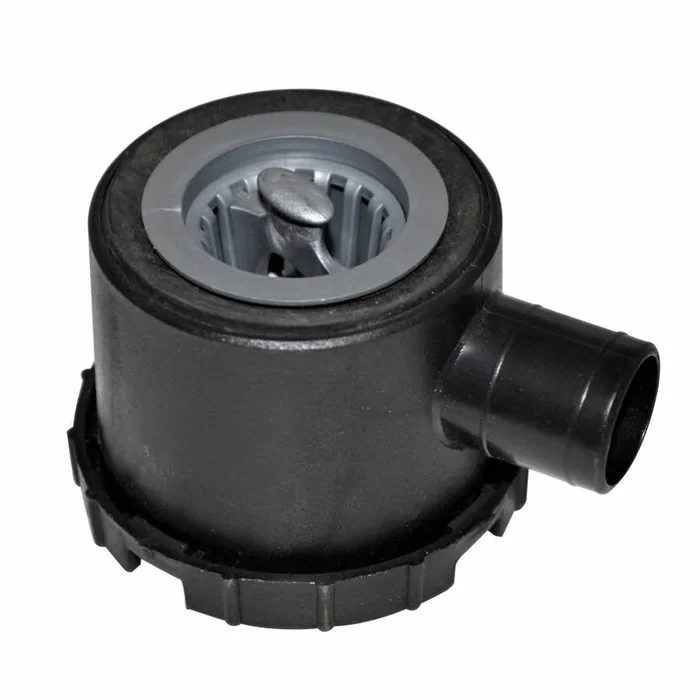 Wasserablauf 39 mm mit Siphon, Restesieb, 1 Anschluss
