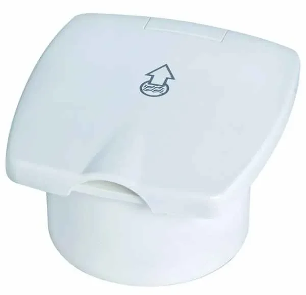 Wasserauslauf weiß „New Edge“