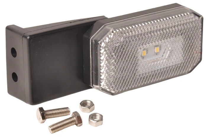 Weiße Positionsleuchte- L/R – 12-24V – einschließlich Halterung – weiß