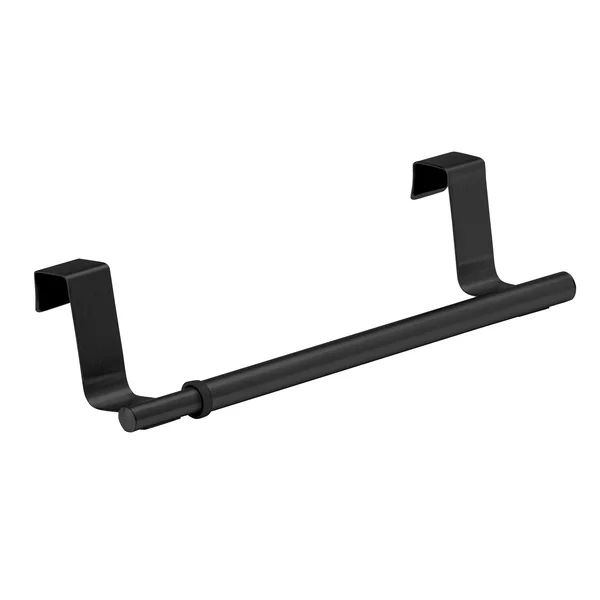 Wenko Tür-Handtuchstange Edelstahl Teleskop 35 cm Farbe schwarz