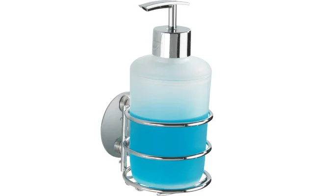 Wenko Turbo-Loc Seifenspender mit Edelstahl Wandhalterung 285 ml