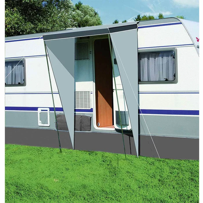 Wigo Eingangsmarkise Sonny 150 x 95 cm, silber/grau