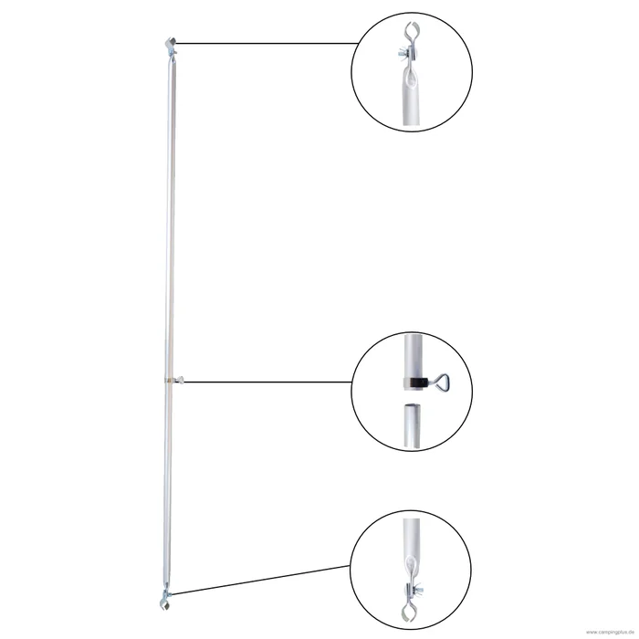 Wigo Rolli Verandastange Alu 25 mm