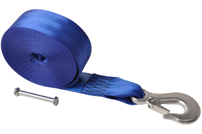 Windengurt mit Sicherheitshaken (5 cm x 9 m) einschließlich Bolzen