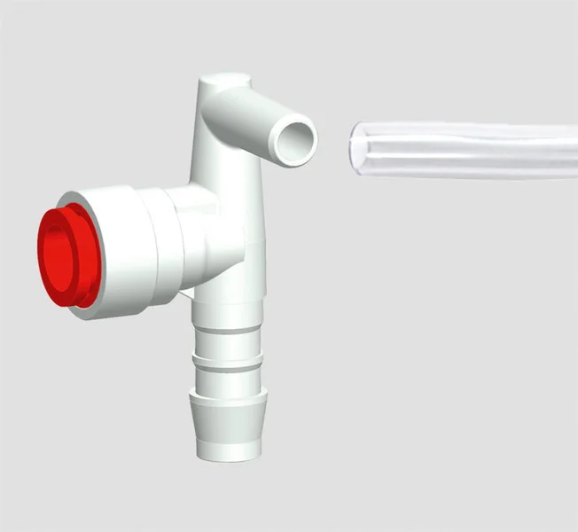 Winkelanschlussventil JG 10 / TB 10 – 10 mm – Weiß