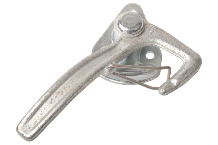 Winkelhebelverschluss LINKS groß Typ 1 mit Feder (große Montageplatte)