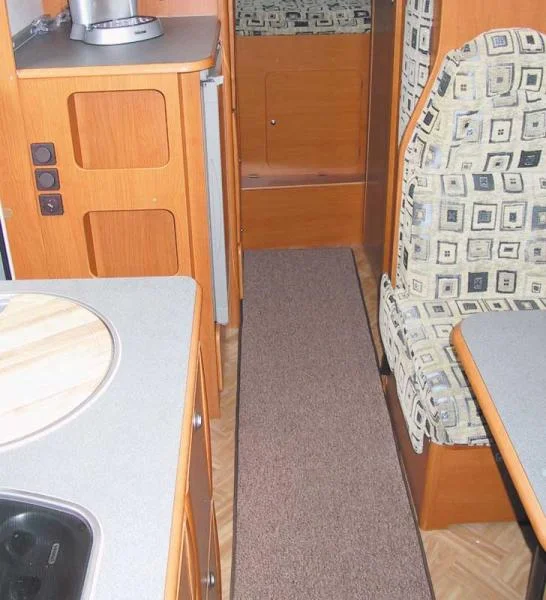 Wohnraumteppich 100×50 grau