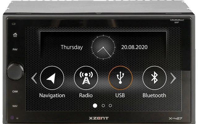 Xzent X-427 2-DIN Naviceiver Infotainmentsystem
