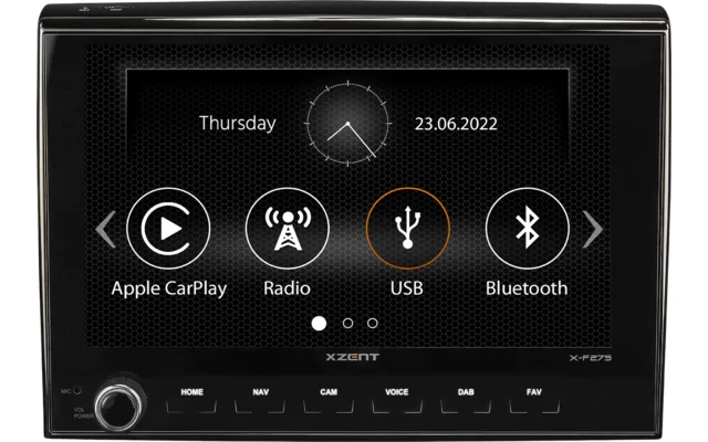 Xzent X-F275 Infotainer / Mediencenter / DAB Tuner für Fiat Ducato 8 Zoll