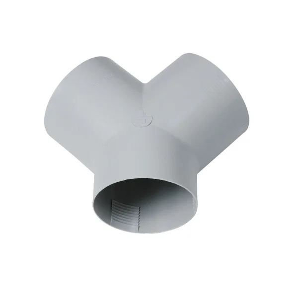 Y-Stück – Achatgrau