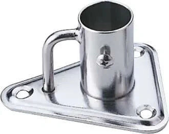 Zepterfuß DREIECKIG 90° Ø25,4MM BASIS 85 X 85MM