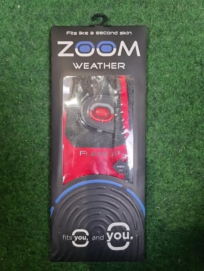 ZOOM Weather Golfhandschuhe – Herren (Rot / Links / One Size)
